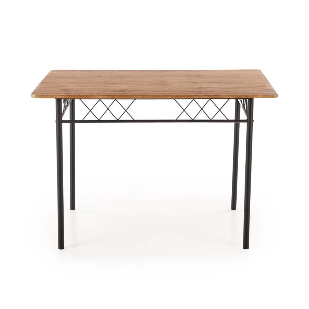 Zestaw FAUST stół + 4 krzesła dąb naturalny/czarny do kuchni I sklep meblowy MIRAT. styl LOFT