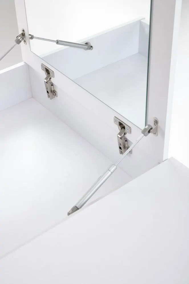 Toaletka MEGAN biała z lustrem i szufladą I sklep meblowy MIRAT.