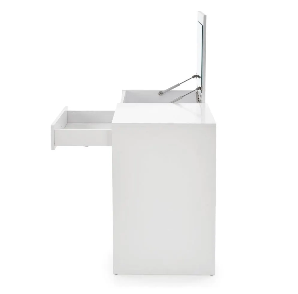 Toaletka MEGAN biała z lustrem i szufladą I sklep meblowy MIRAT.