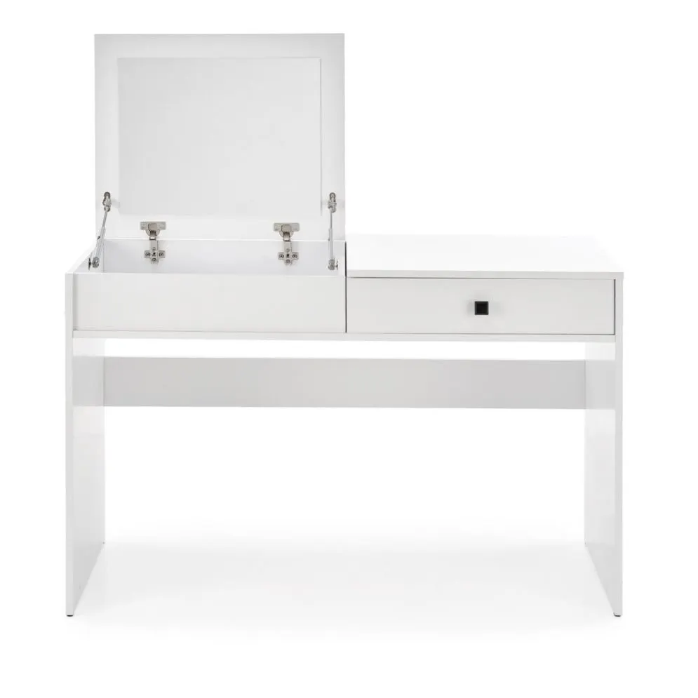 Toaletka MEGAN biała z lustrem i szufladą I sklep meblowy MIRAT.