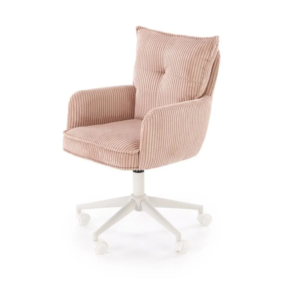 Fotel biurowy DUMBO różowy z podłokietnikami I sklep meblowy MIRAT.