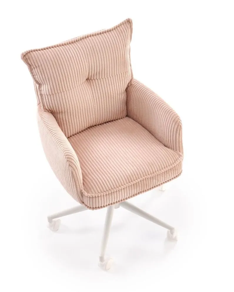 Fotel biurowy DUMBO różowy z podłokietnikami I sklep meblowy MIRAT.