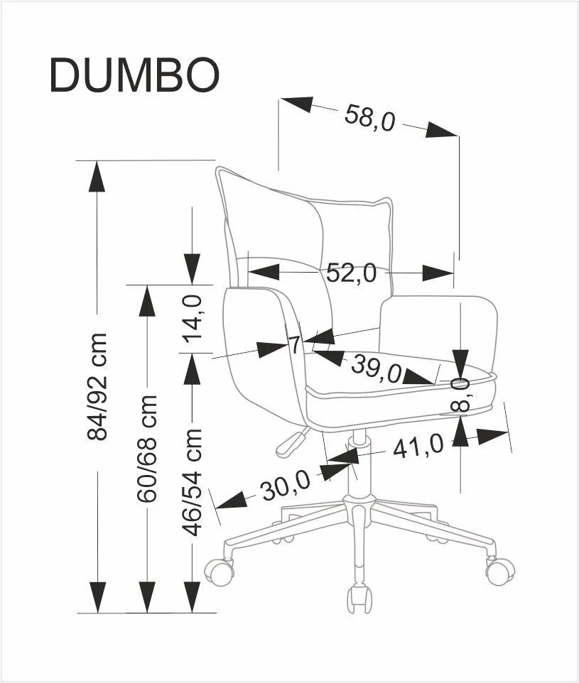 Fotel biurowy DUMBO jasnoszary młodzieżowy I sklep meblowy MIRAT.