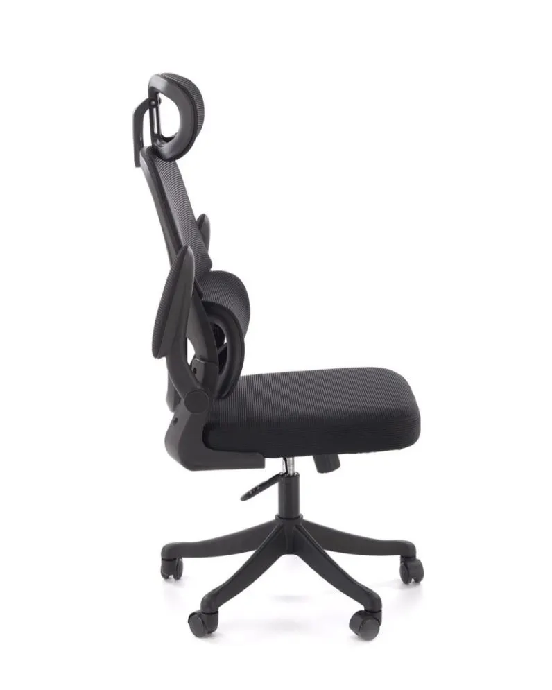 Fotel biurowy SOREN czarny z regulowanym zagłówkiem I sklep meblowy MIRAT.