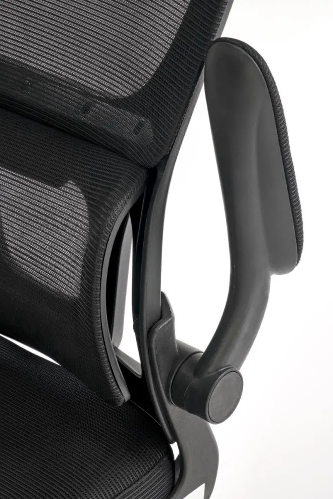 Fotel biurowy SOREN czarny z regulowanym zagłówkiem I sklep meblowy MIRAT.