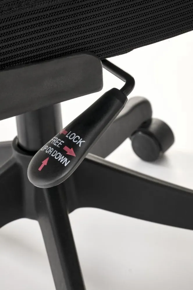 Fotel biurowy SOREN czarny z regulowanym zagłówkiem I sklep meblowy MIRAT.