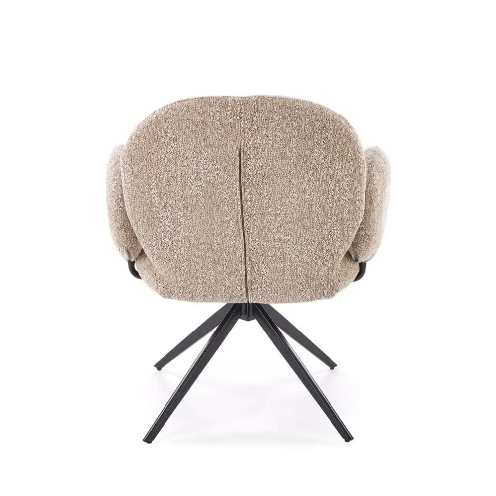 Krzesło tapicerowane K568 beżowe obracane do jadalni I sklep meblowy MIRAT. styl LOFT