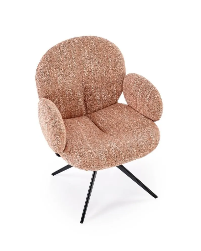 Krzesło tapicerowane K568 cynamonowe obracane do jadalni  I sklep meblowy MIRAT. styl LOFT