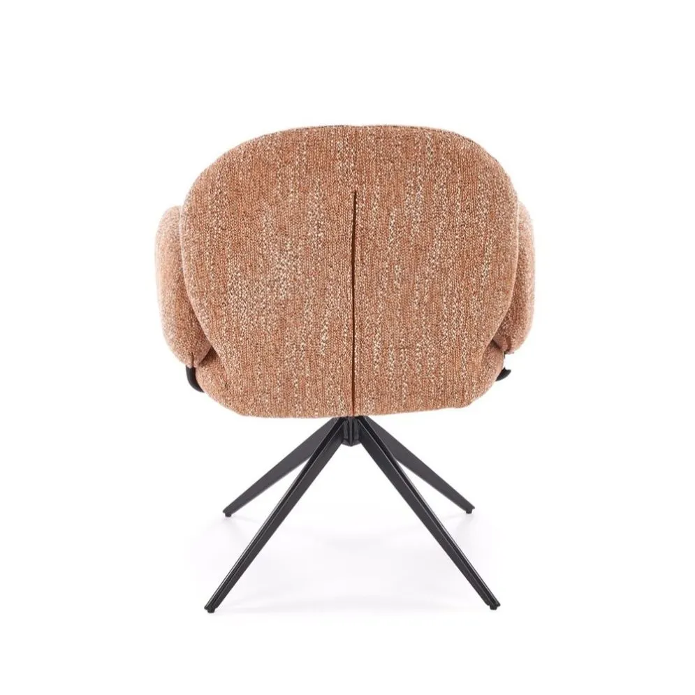 Krzesło tapicerowane K568 cynamonowe obracane do jadalni  I sklep meblowy MIRAT. styl LOFT