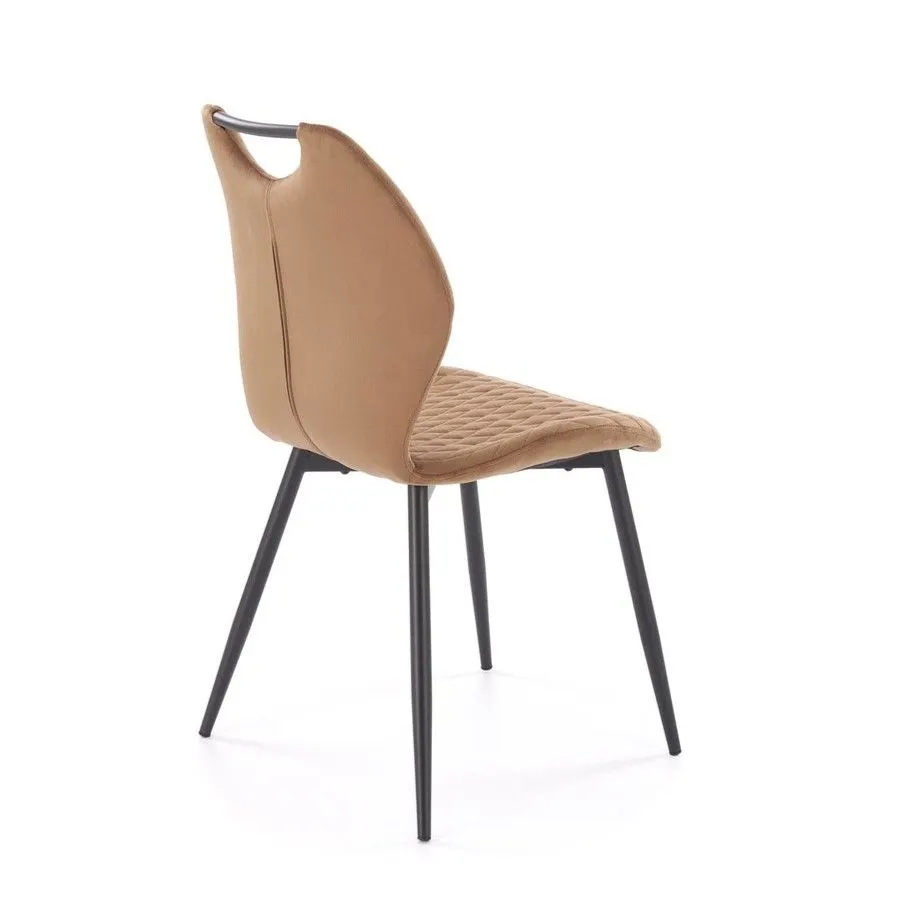 Krzesło tapicerowane K569 VELVET beżowe do jadalni I sklep meblowy MIRAT.