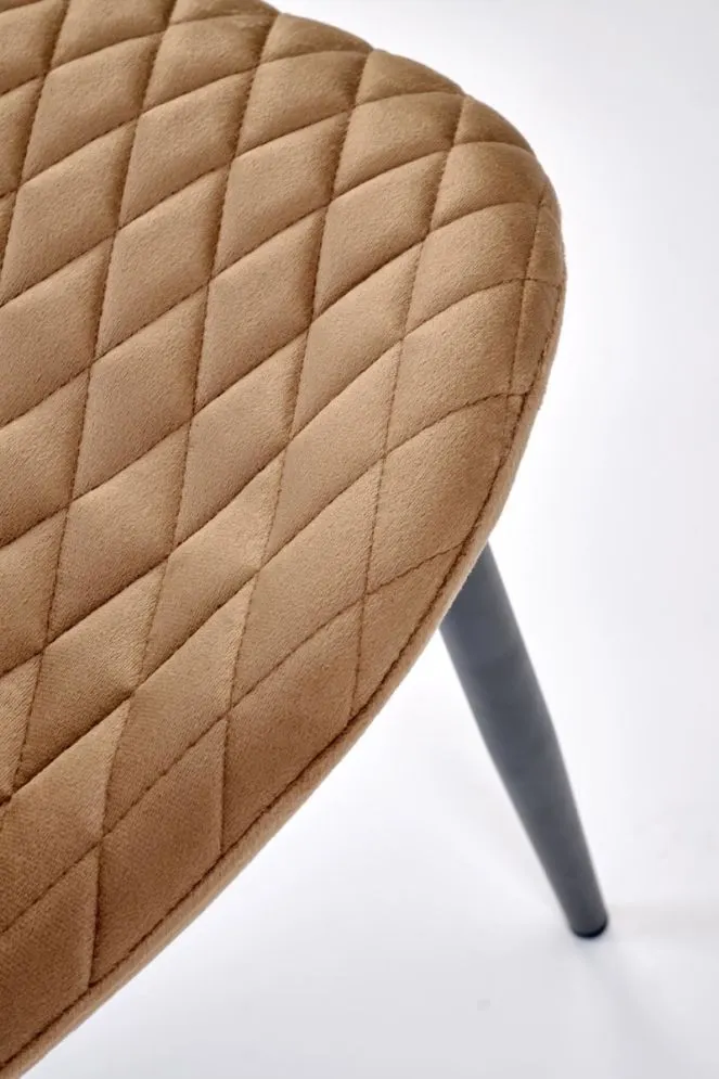 Krzesło tapicerowane K569 VELVET beżowe do jadalni I sklep meblowy MIRAT.