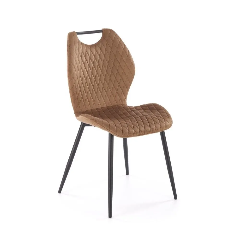 Krzesło tapicerowane K569 VELVET beżowe do jadalni I sklep meblowy MIRAT.