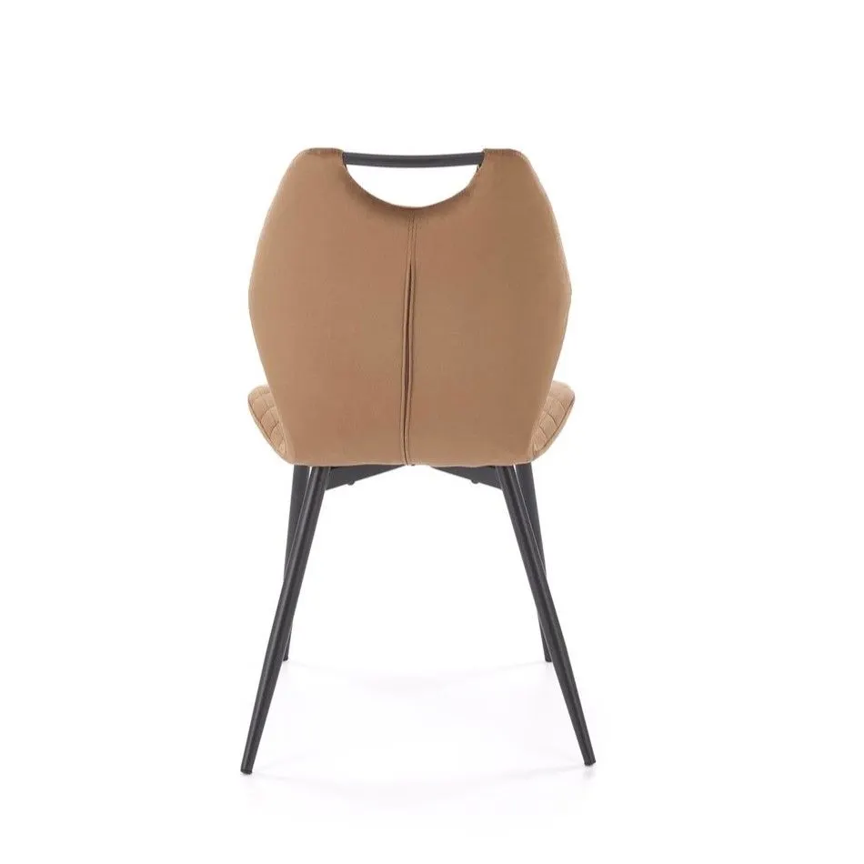 Krzesło tapicerowane K569 VELVET beżowe do jadalni I sklep meblowy MIRAT.