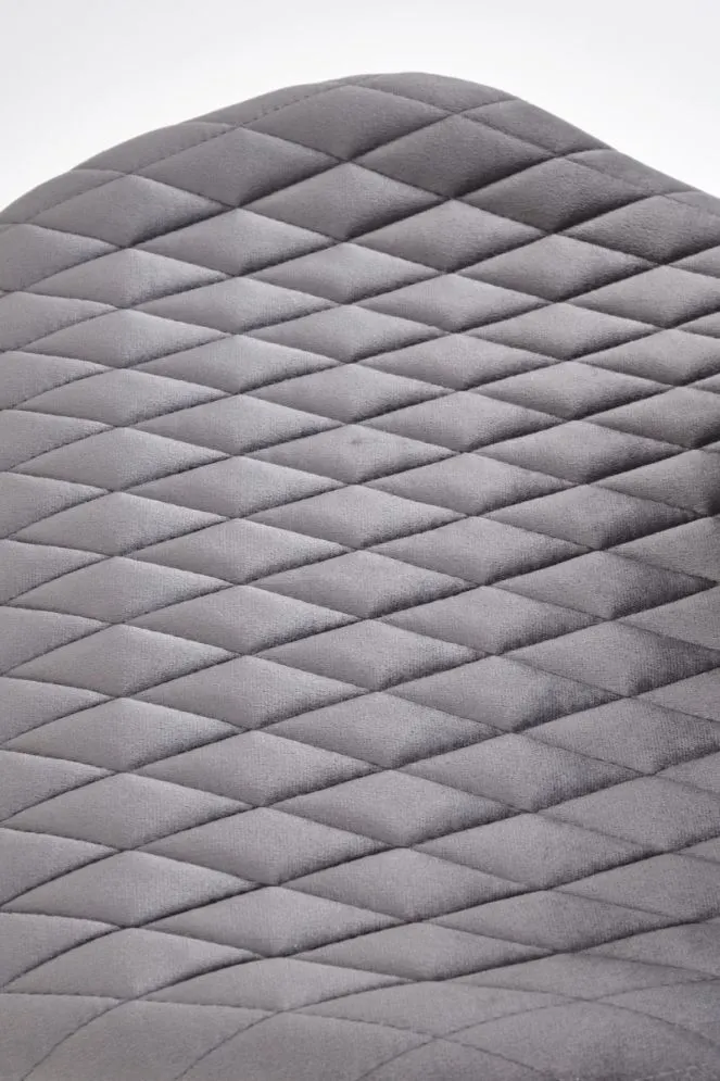 Krzesło tapicerowane K569 VELVET szare na metalowych nogach I sklep meblowy MIRAT.