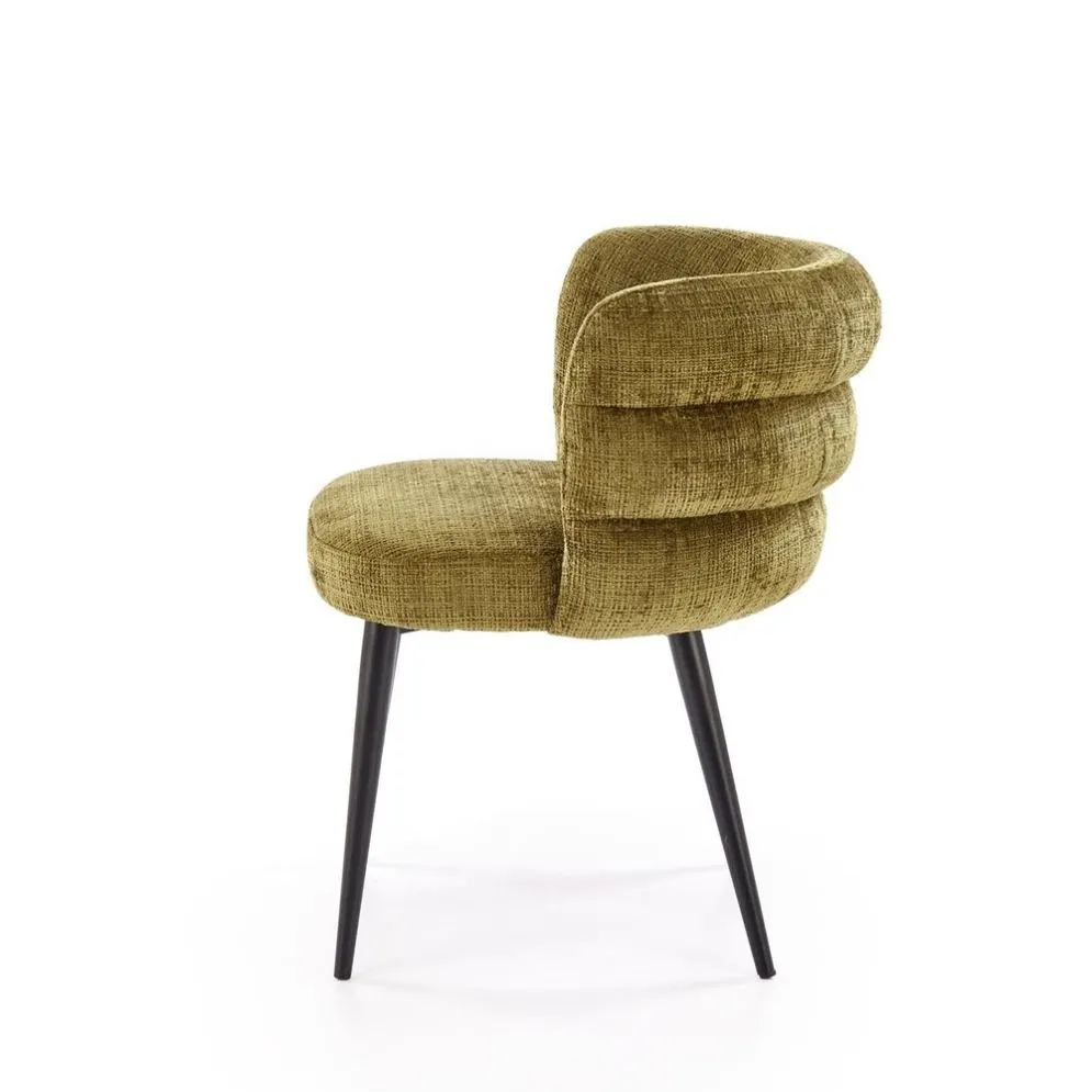 Krzesło tapicerowane K575 oliwkowe miękkie I sklep meblowy MIRAT.