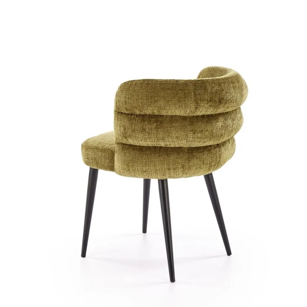 Krzesło tapicerowane K575 oliwkowe miękkie I sklep meblowy MIRAT.