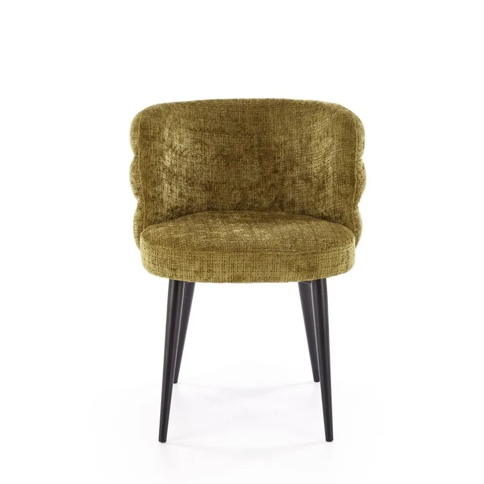 Krzesło tapicerowane K575 oliwkowe miękkie I sklep meblowy MIRAT.