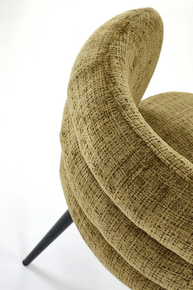 Krzesło tapicerowane K575 oliwkowe miękkie I sklep meblowy MIRAT.