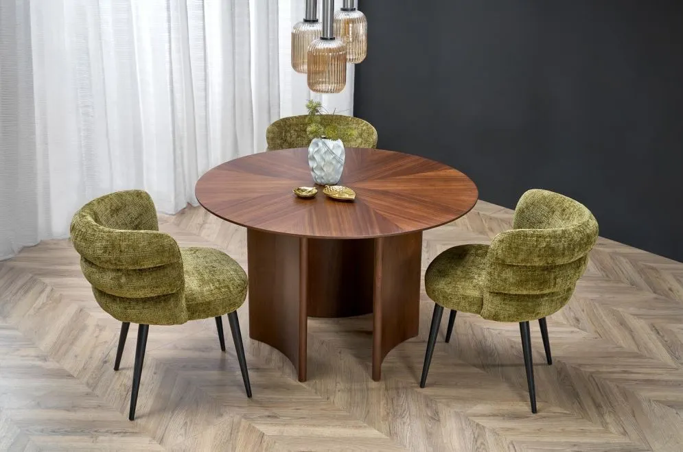 Krzesło tapicerowane K575 oliwkowe miękkie I sklep meblowy MIRAT.