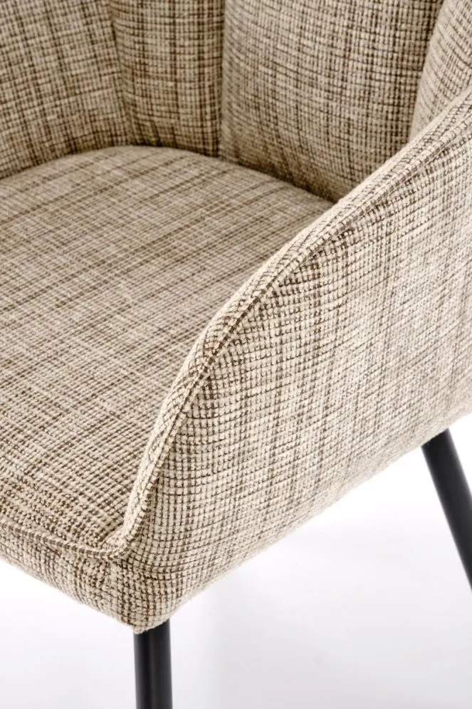 Krzesło tapicerowane K576 beżowe obracane 360° I sklep meblowy MIRAT. styl LOFT