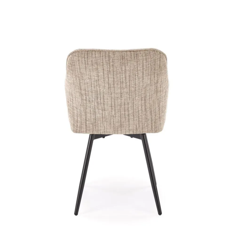 Krzesło tapicerowane K576 beżowe obracane 360° I sklep meblowy MIRAT. styl LOFT