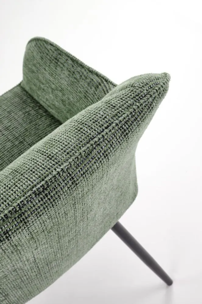 Krzesło tapicerowane K576 oliwkowe obracane z podłokietnikami I sklep meblowy MIRAT. styl LOFT