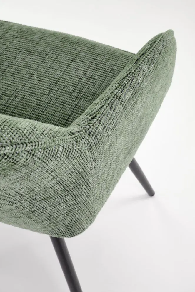 Krzesło tapicerowane K576 oliwkowe obracane z podłokietnikami I sklep meblowy MIRAT. styl LOFT