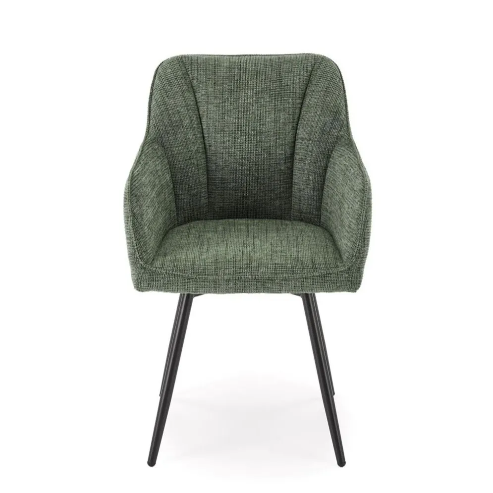 Krzesło tapicerowane K576 oliwkowe obracane z podłokietnikami I sklep meblowy MIRAT. styl LOFT