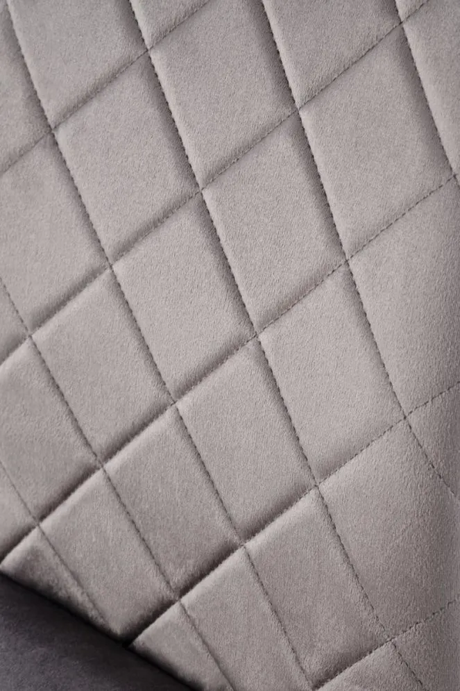 Krzesło tapicerowane K577 VELVET szare/czarne loftowe I sklep meblowy MIRAT. styl LOFT