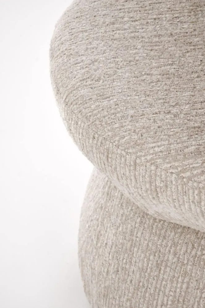 Krzesło tapicerowane K581 beżowe obracane z okrągłą podstawą I sklep meblowy MIRAT.