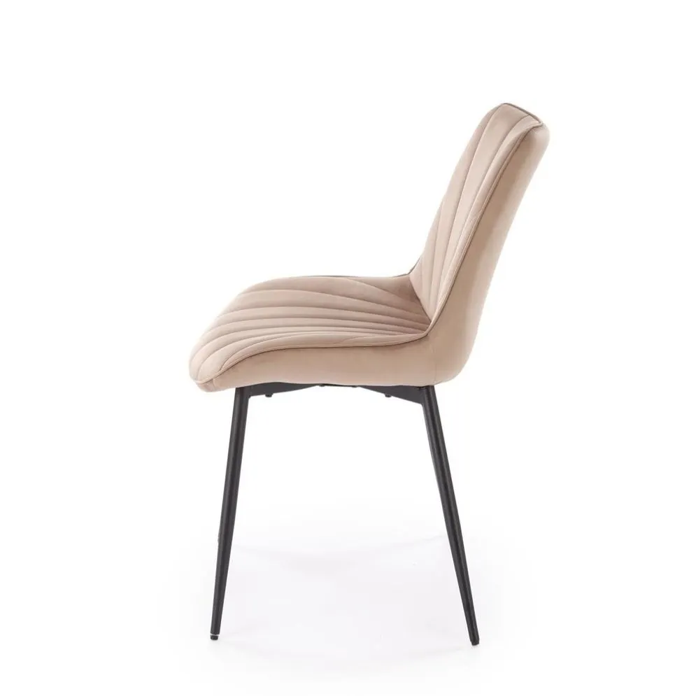 Krzesło tapicerowane K589 beżowe do jadalni I sklep meblowy MIRAT.