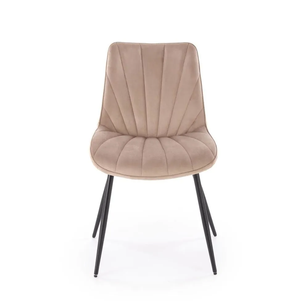 Krzesło tapicerowane K589 beżowe do jadalni I sklep meblowy MIRAT.