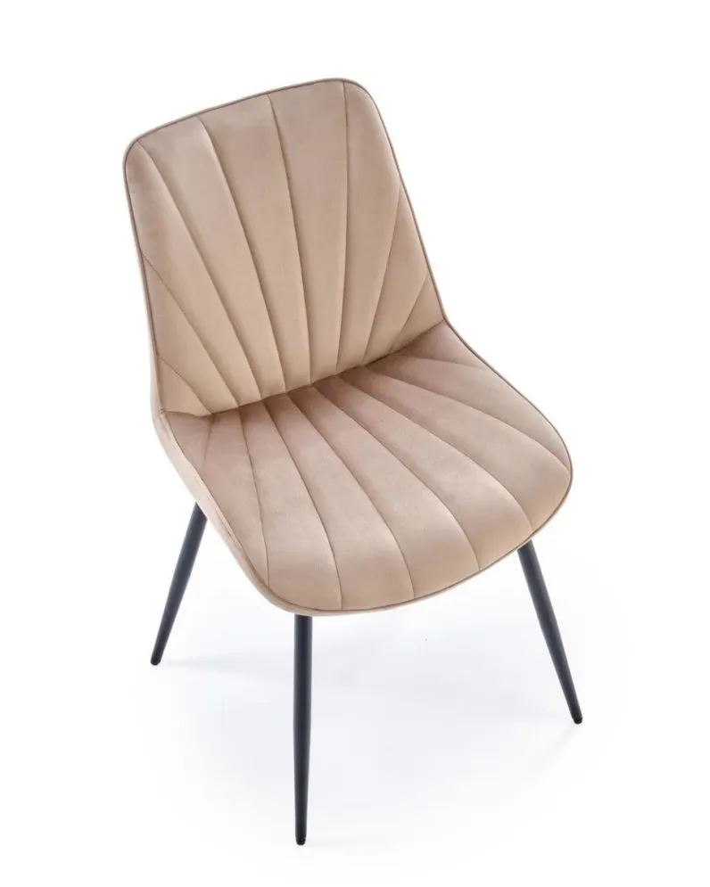 Krzesło tapicerowane K589 beżowe do jadalni I sklep meblowy MIRAT.