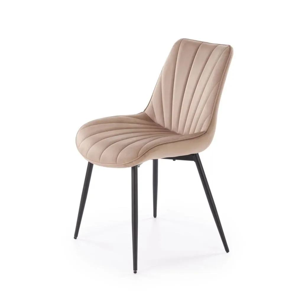Krzesło tapicerowane K589 beżowe do jadalni I sklep meblowy MIRAT.