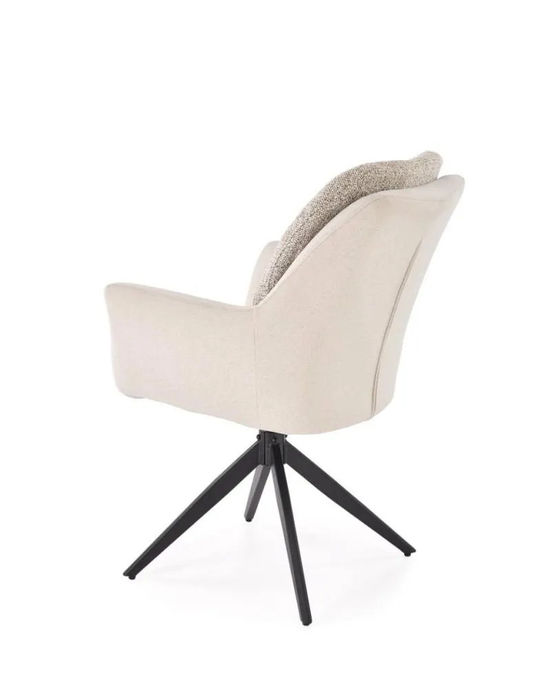 Krzesło tapicerowane K591 jasnoszare obracane do salonu I sklep meblowy MIRAT. styl LOFT