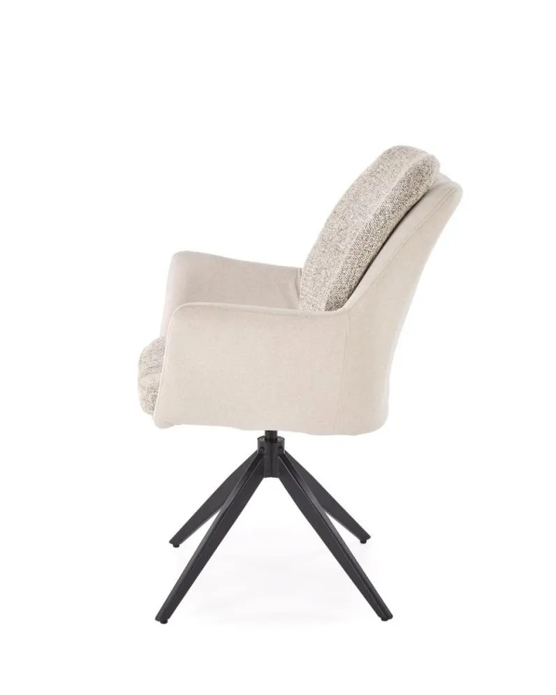 Krzesło tapicerowane K591 jasnoszare obracane do salonu I sklep meblowy MIRAT. styl LOFT