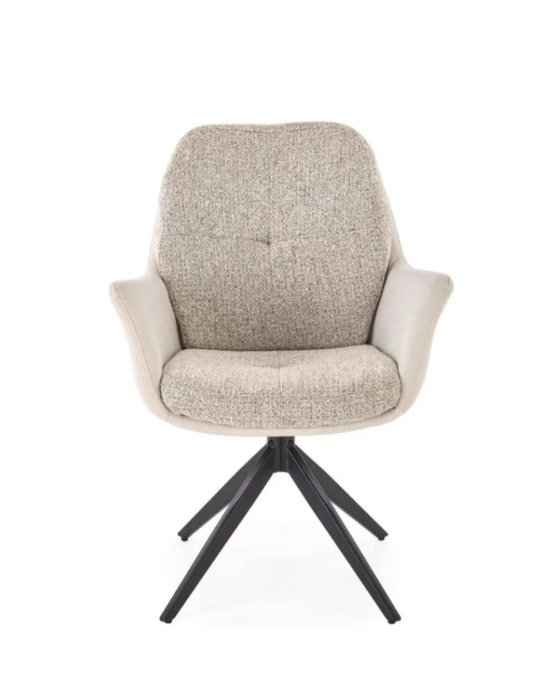 Krzesło tapicerowane K591 jasnoszare obracane do salonu I sklep meblowy MIRAT. styl LOFT