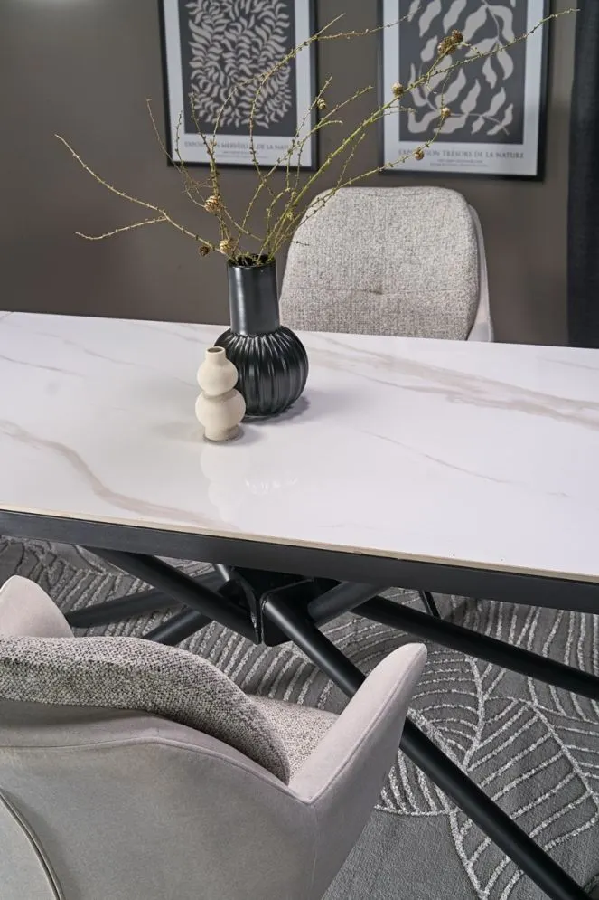 Krzesło tapicerowane K591 jasnoszare obracane do salonu I sklep meblowy MIRAT. styl LOFT