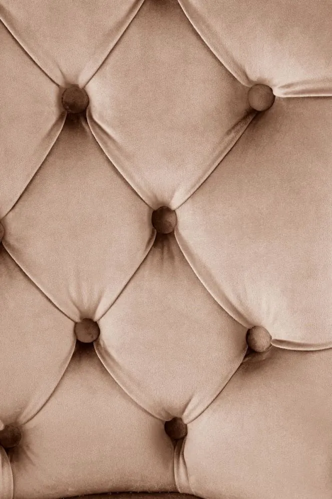 Krzesło tapicerowane MIYA VELVET beżowe w stylu klasycznym I sklep meblowy MIRAT. styl KLASYCZNY