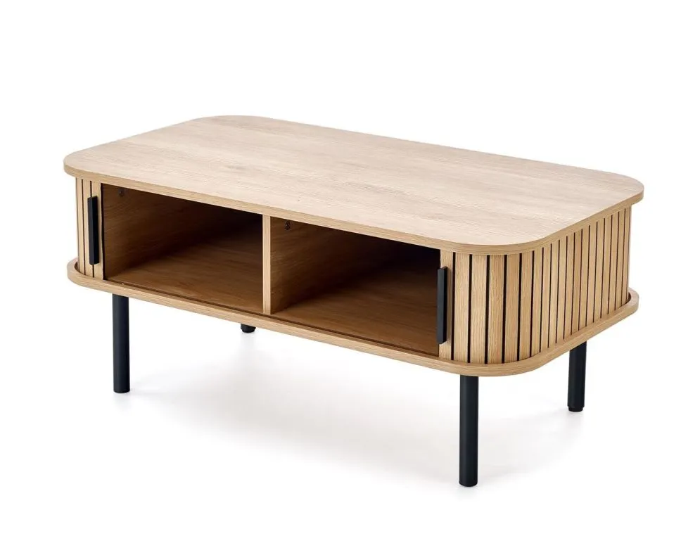 Stolik kawowy ANGELINA 50x90cm dąb naturalny prostokątny I sklep meblowy MIRAT. styl LOFT, SKANDYNAWSKI