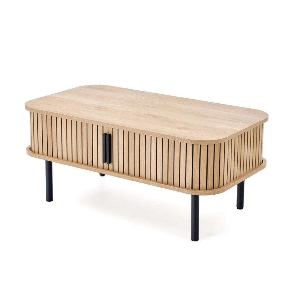 Stolik kawowy ANGELINA 50x90cm dąb naturalny prostokątny I sklep meblowy MIRAT. styl LOFT, SKANDYNAWSKI