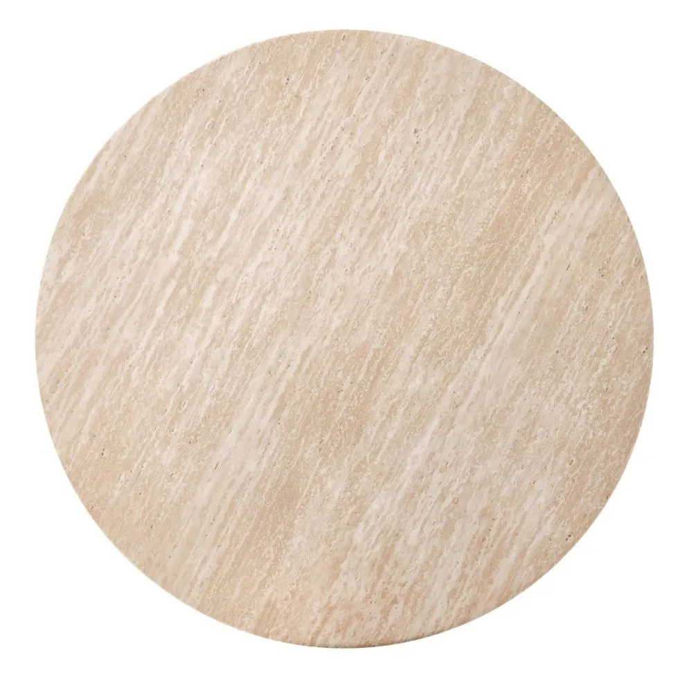 Designerski stolik kawowy DOROTEA 80x80 trawertyn/orzechowy I sklep meblowy MIRAT.