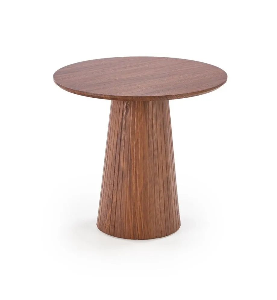 Stolik kawowy GISELA S 60x60cm orzechowy stożkowy I sklep meblowy MIRAT. styl SKANDYNAWSKI