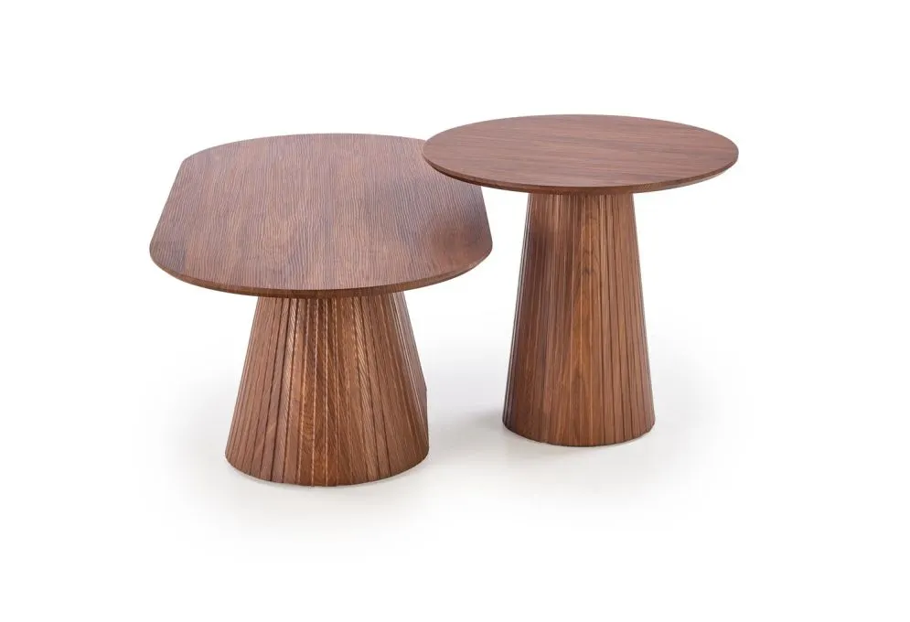 Stolik kawowy GISELA 60x120cm orzechowy drewniany I sklep meblowy MIRAT.