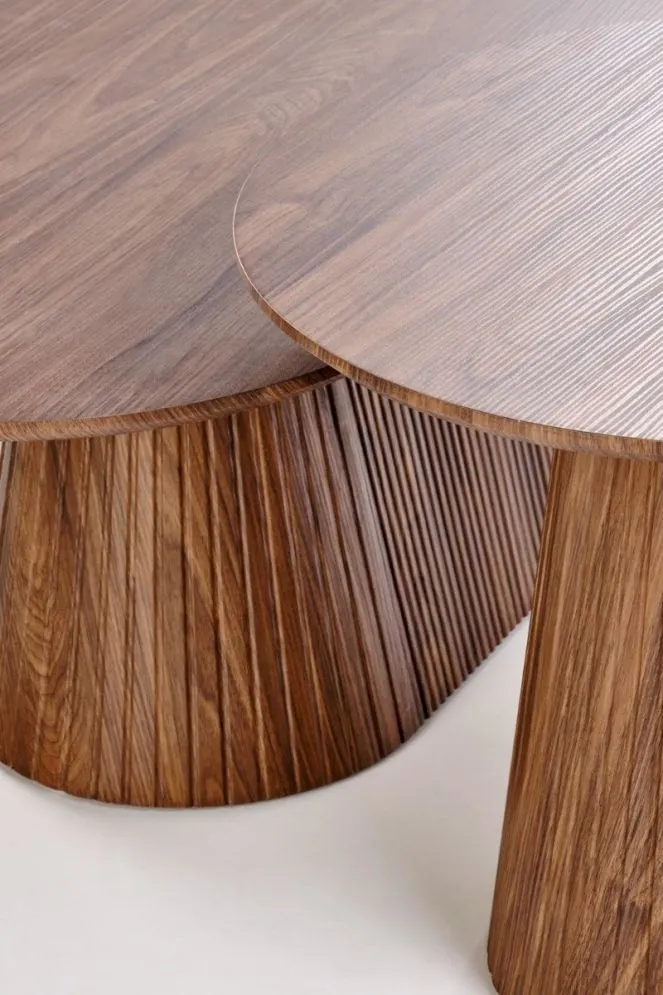 Stolik kawowy GISELA 60x120cm orzechowy drewniany I sklep meblowy MIRAT.