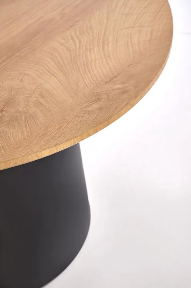 Zestaw 2 stolików kawowych MALOMI dąb naturalny/czarny loftowe I sklep meblowy MIRAT. styl LOFT