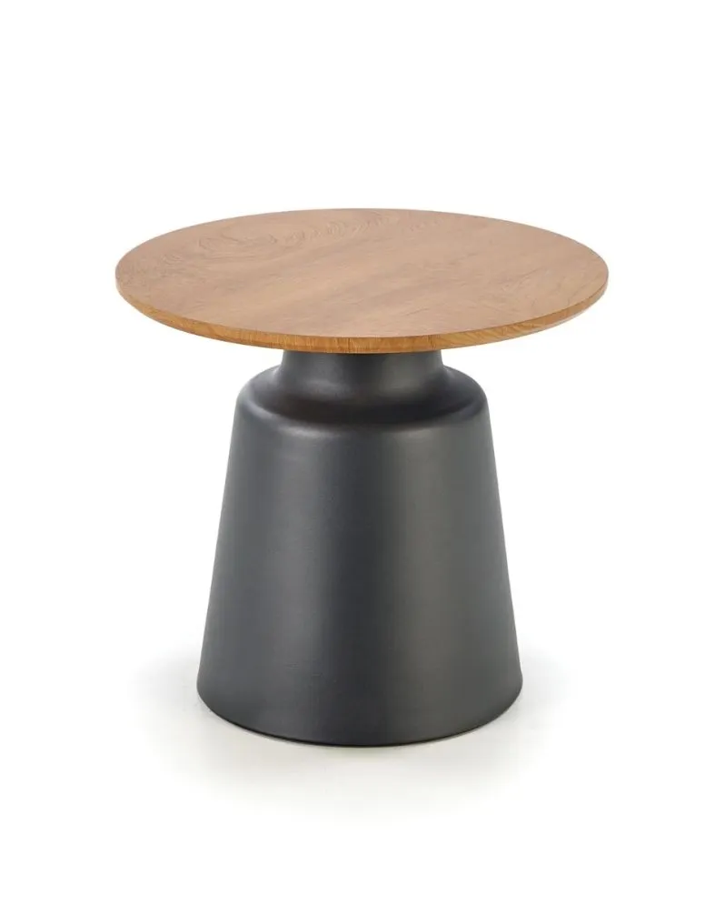 Zestaw 2 stolików kawowych MALOMI dąb naturalny/czarny loftowe I sklep meblowy MIRAT. styl LOFT