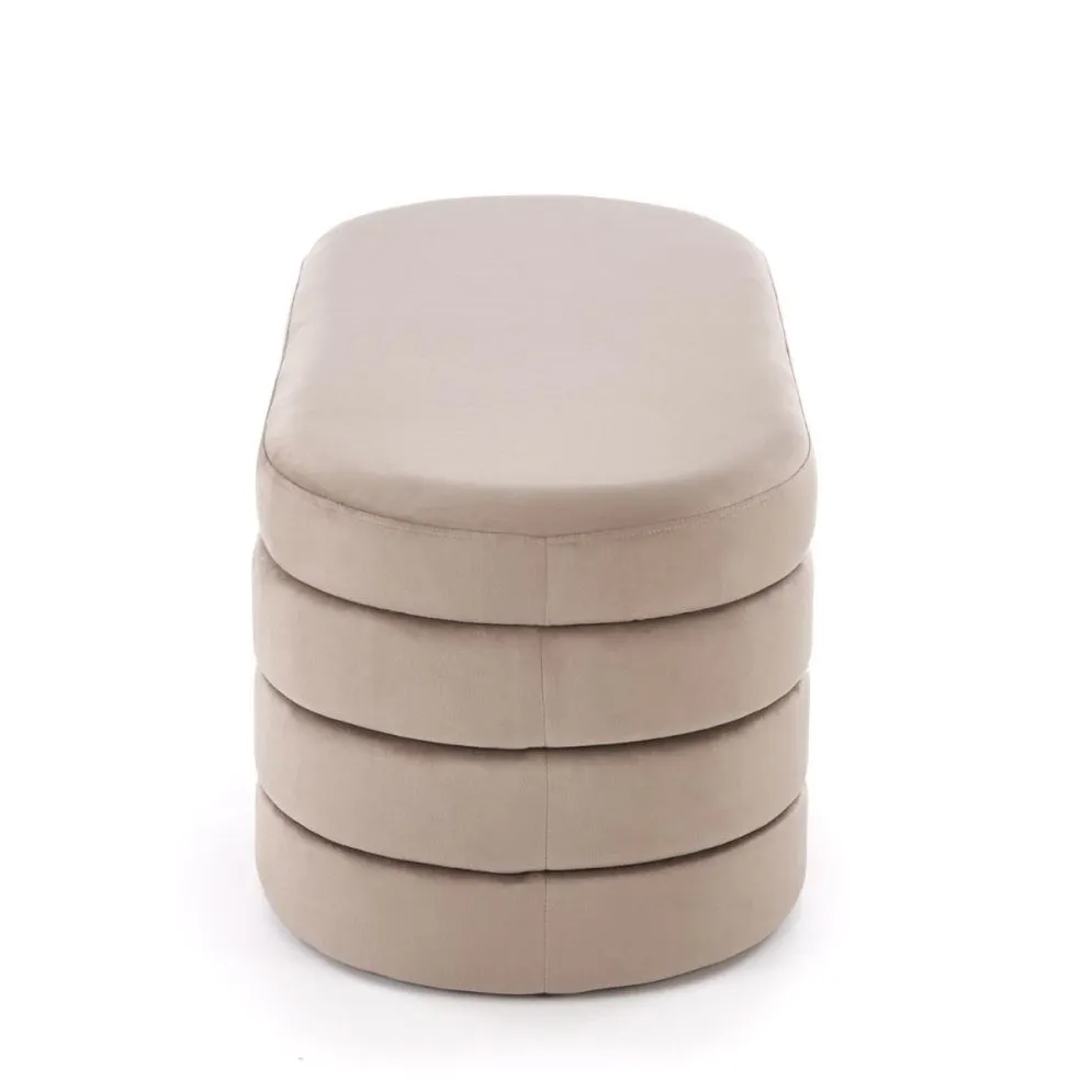 Ławka tapicerowana CALPI beżowa z pojemnikiem na pościel I sklep meblowy MIRAT.