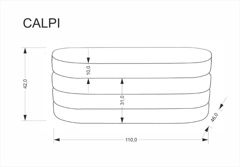 Ławka tapicerowana CALPI beżowa z pojemnikiem na pościel I sklep meblowy MIRAT.