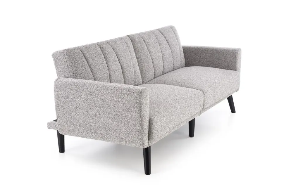 Sofa rozkładana LARIX szara na drewnianych nogach  I sklep meblowy MIRAT.